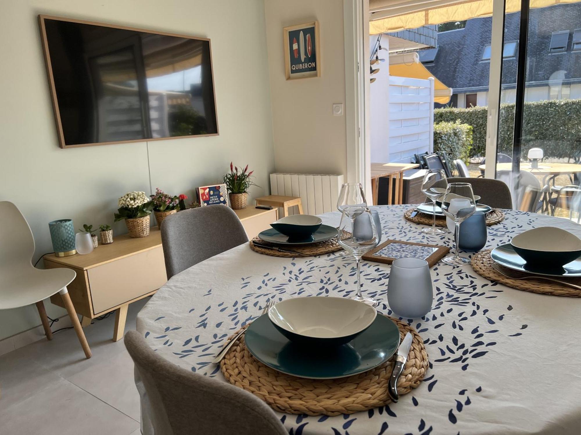 Triplex A 200M De La Plage - O Delices Marins Carnac Exteriör bild